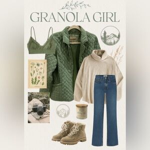 Sold.  Cabela's Quilted Utility Jacket in Green